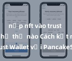 nạp nft vào trust wallet như thế nào Cách kết nối Trust Wallet với PancakeSwap tại Việt Nam